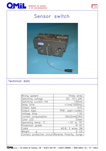 Sensor switch