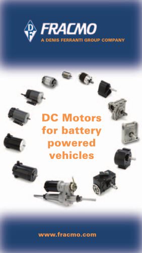 DC motors for battery powered vehicles