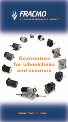 Fracmo gearmotors for wheel chairs and scooters