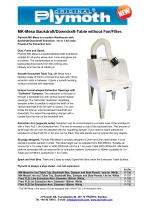 MK-Mesa Backdraft/Downdraft-Table without Fan/Filter.