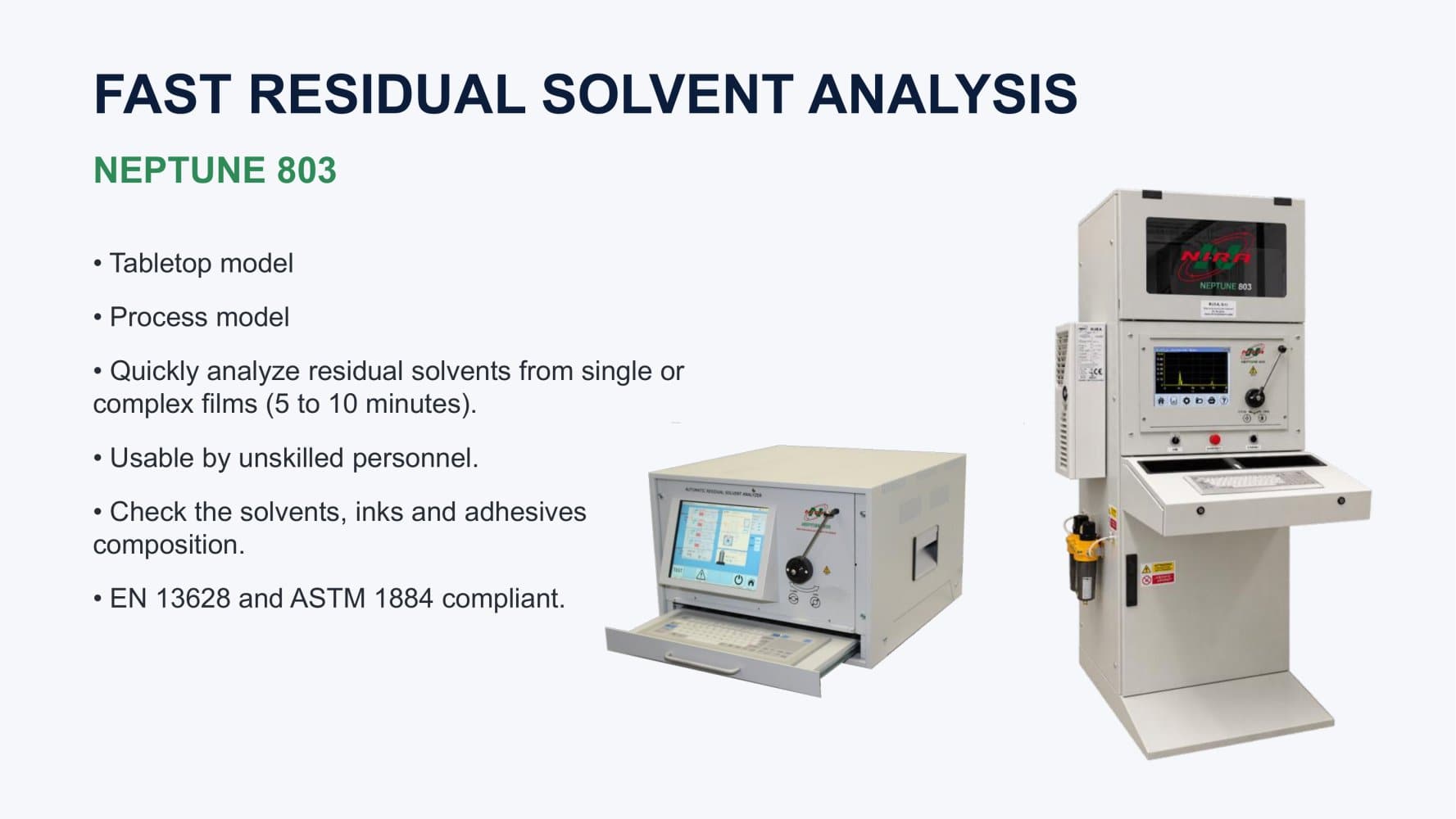 Neptune 803 Fast Residual solvent presentation - Nira Srl