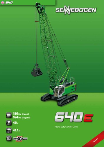 Duty Cycle Crawler Crane 640 HD E-Series