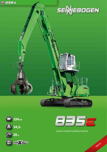 Material handling machine 835 Crawler E-Series - Green Line