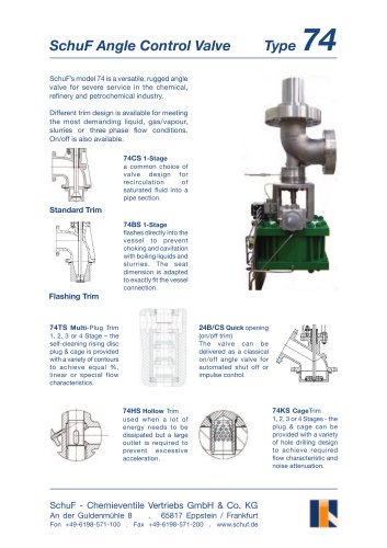 Angle Control Valves