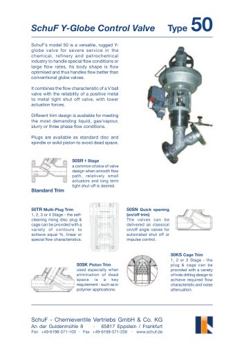 Y-Globe Control Valve