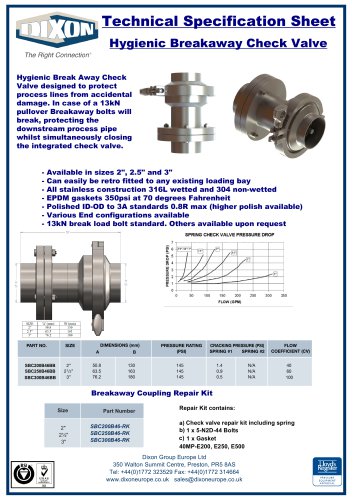 Dry Break Check Valve