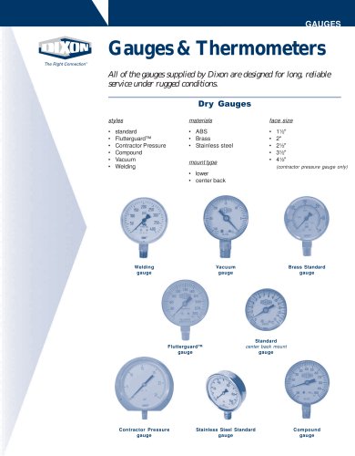 Gauges & Thermometers