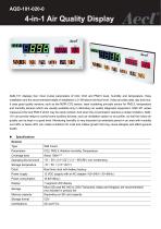 Aecl 4-in-1 Air Quality Display (CO2, PM2.5, RH, Temperature) AQD-101