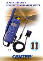 CENTER 310 SERIES HUMIDITY TEMPERATURE METER