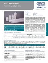 Food & Bev Pleated Fiberglass Depth Capsules