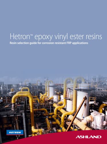 HETRON Resin selection guide for corrosion resistant FRP applications