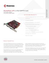 RocketPort ® uPCI 2-Port SMPTE – Bulk