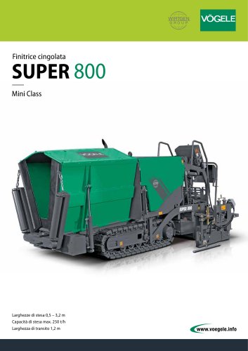 Finitrice cingolata SUPER 800 mini class