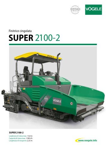 SUPER 2100-2 - Finitrice cingolata