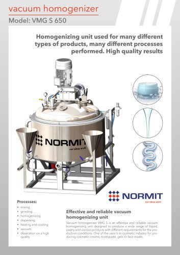 Vacuum homogenizer