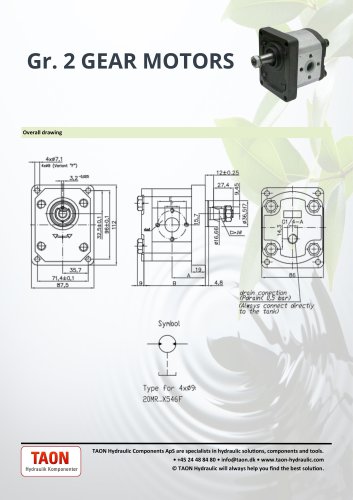 Gr. 2 GEAR MOTORS