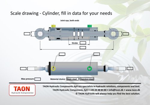 special cylinder joint ends datasheet