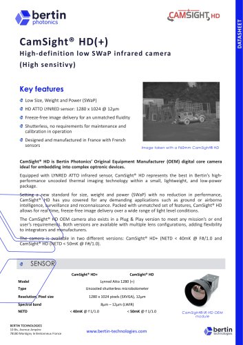 Datasheet CamSight HD