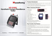 Huazheng HZ-5100S Handheld 100A Contact Resistance Tester Reliable Low Resistance Measuring Device