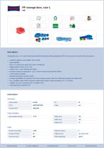 PP storage bins, size 1