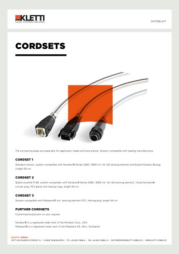 CORDSETS