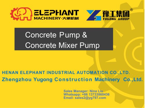 YG-Mini Concrete Pump-YG-M30, YG-M50, YG-M40