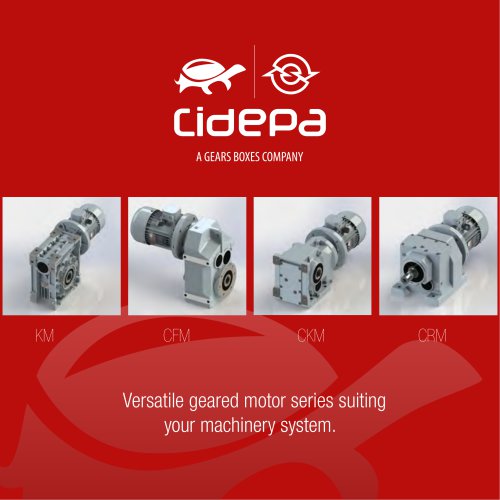 Catalogue gear motors CIDEPA