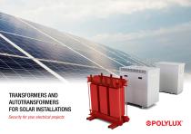 Transformers and autotransformers for solar inverters