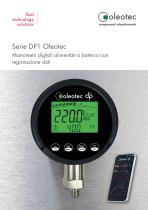 Serie DP1 Manometri digitali alimentati a batteria con registrazione dati 
