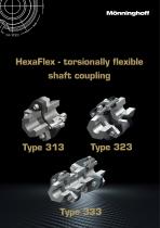 HexaFlex - torsionally flexible shaft coupling