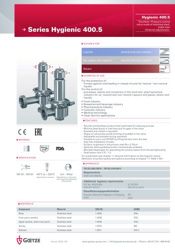 Series Hygienic 400.5