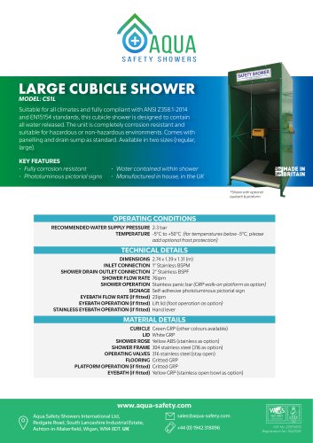 LARGE CUBICLE SHOWER