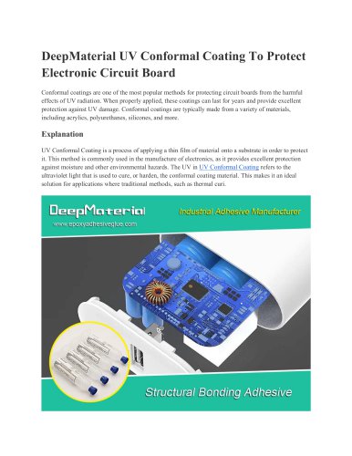 UV Conformal Coating