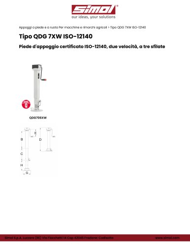 Tipo QDG 7XW ISO-12140