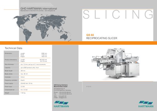 GS 60 RECIPROCATING SLICER