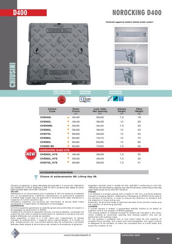 CHIUSINO SERIE NOROCKING-CLASSE D400