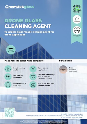 DRONE GLASS  CLEANING AGENT