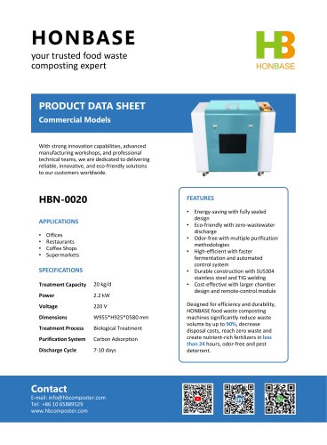 HBN-0020 Food Waste Composter