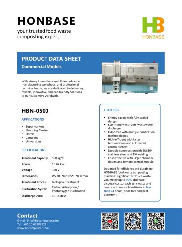 HBN-0500 Food Waste Composter