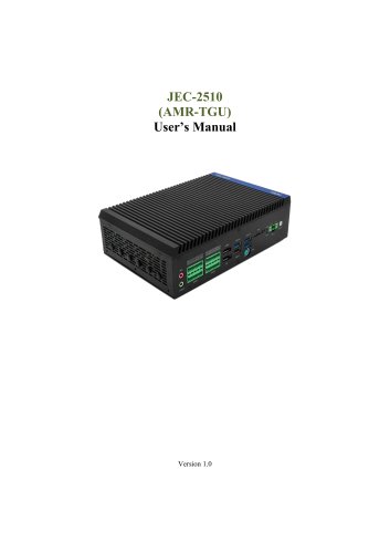 JEC-2510 (AMR-TGU) User’s Manual