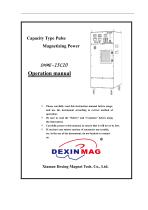 DXME-15C10 Operation manual