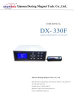User Manual of DX-330F Fluxgate Magnetometer