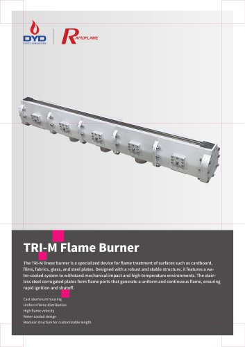 DYDTEC Linear Gas Burner for Surface Flame Treatment-TRI M Series