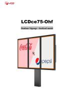 75 inch Outdoor Signage Display LCDce75-Oha