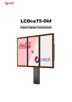 Outdoor Digital Menu Display LCDce55-Ohf
