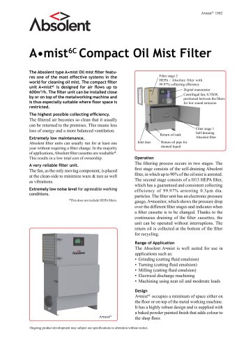 A•mist6C Compact Oil Mist Filter