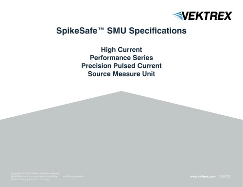 SpikeSafe™ SMU Specifications