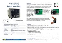 CTS Economy Fuel Tank Battery Bund Alarm - Manual