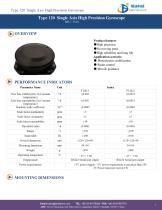 Type 120 Single Axis High Precision Gyroscope