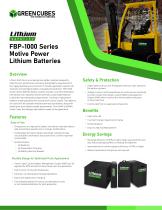 FBP-1000 Series Motive Power Lithium Batteries